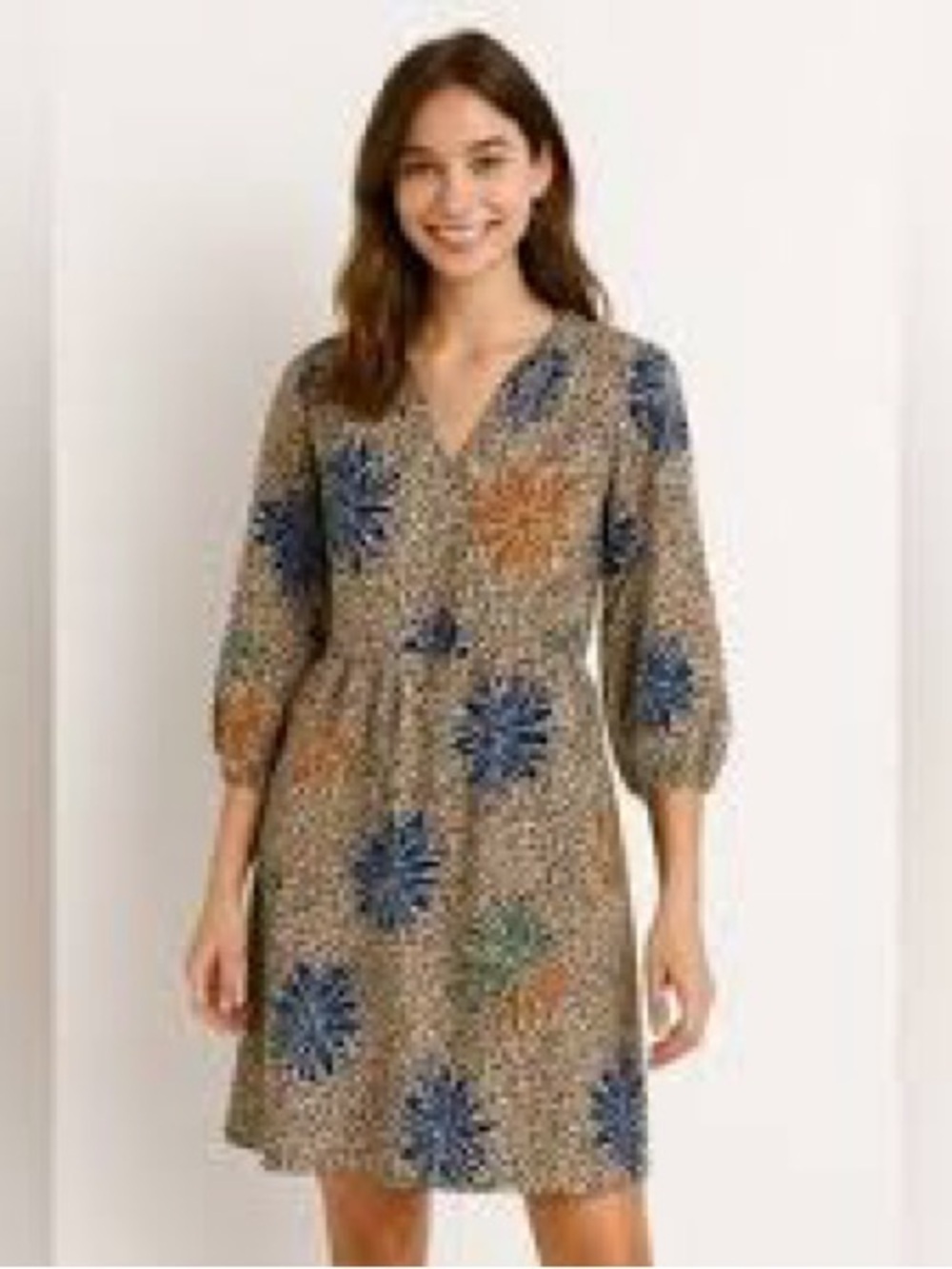 Anthropologie Corey Lynn Calter Silk Floral Pocket V-Neck Dress 6